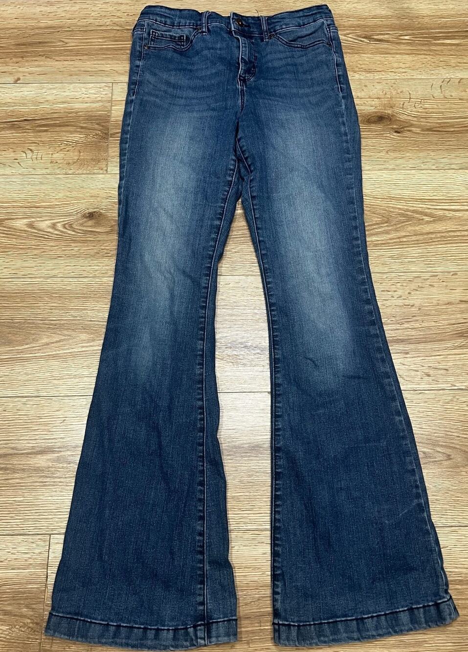 Sofia Jeans by Sofia Vergara Womens Jeans Size 6 Blue Flared Stretch Denim (A97)